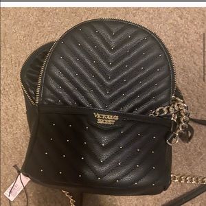 Studded V-Quilt Small City backpack